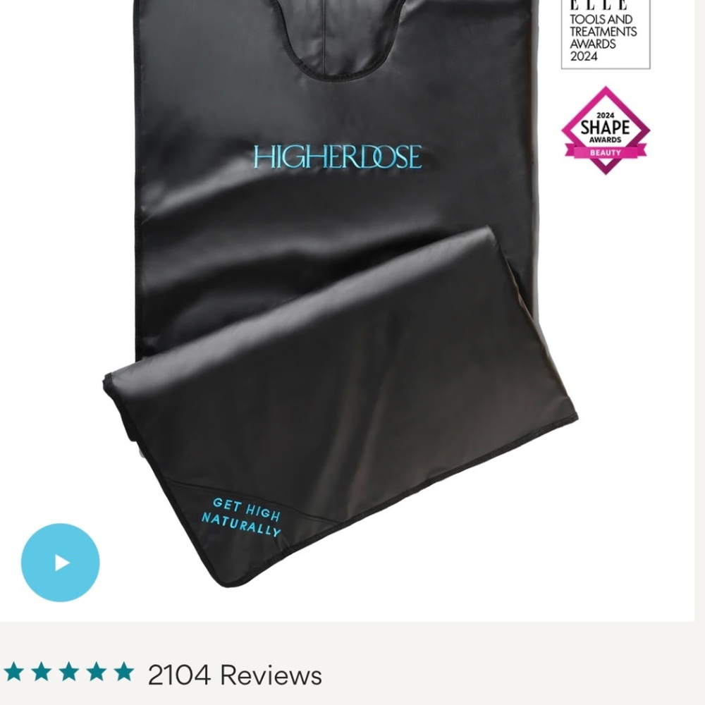 Higher dose infared sauna blanket